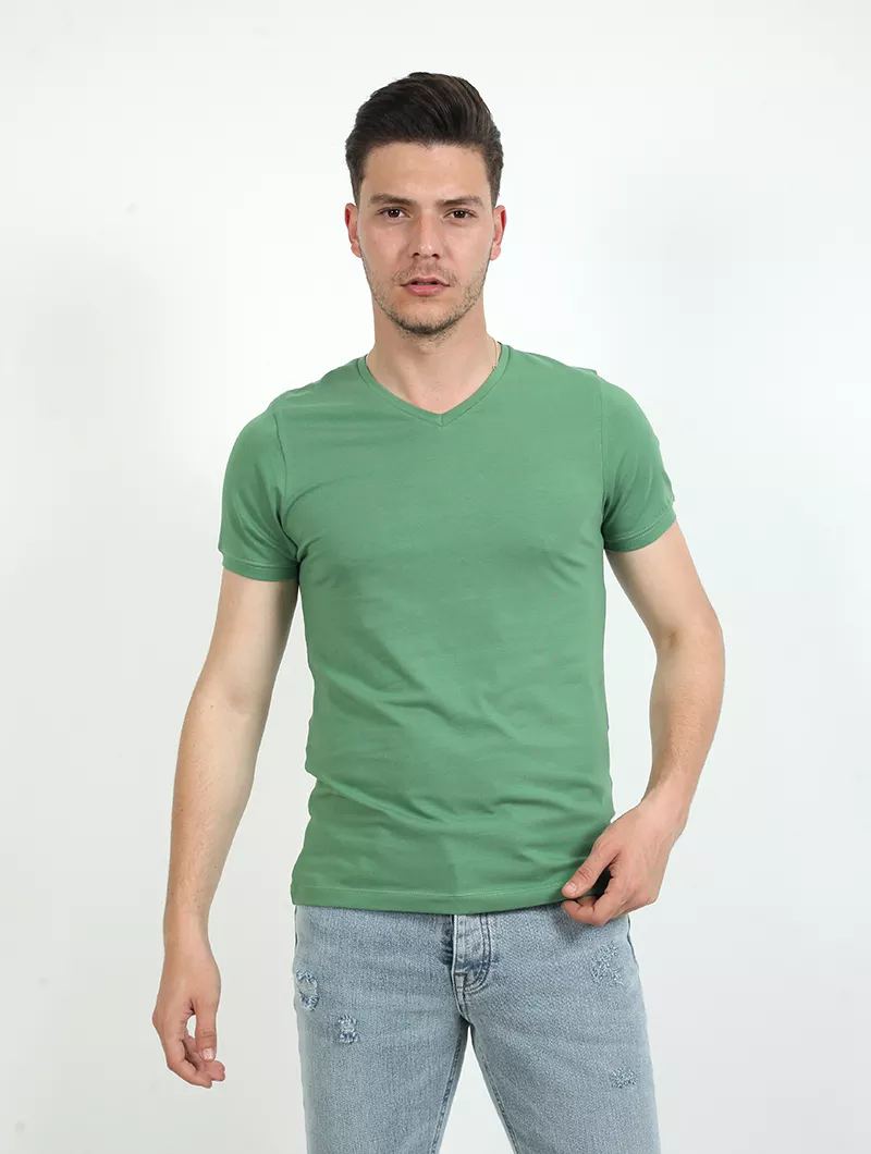 Tee shirt basique col V